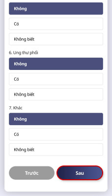 ĐIỀN PHIẾU KHÁM SỨC KHỎE TRỰC TUYẾN TRÊN ĐIỆN THOẠI