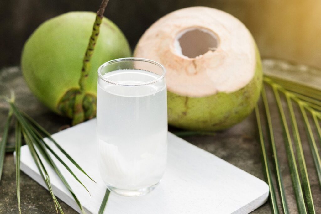 uống nước dừa có béo không