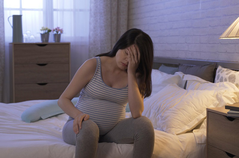 mất ngủ khi mang thai