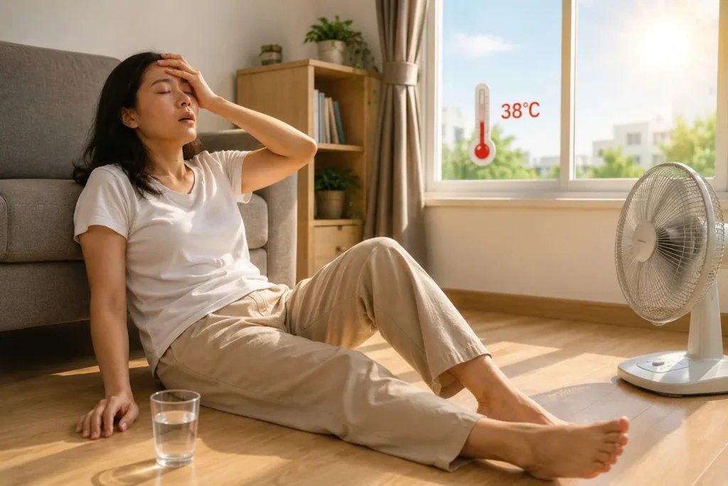 tụt huyết áp vào mùa hè